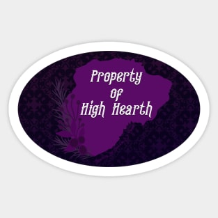 Inheriting Her Ghosts by S.H. Cooper "Property of High Hearth" Sticker